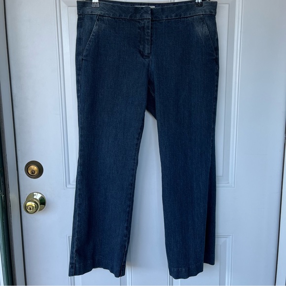 •Michael Kors• Ladies Blue Denim Cropped Pants - Size 10 - Picture 1 of 9